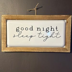 Homemade sign